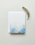 Speckled Blue Wash Card