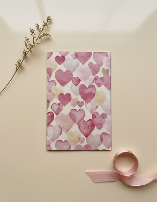 Confetti Hearts Card