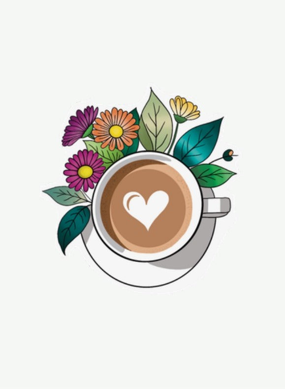 Latte and Blooms Card placeholder