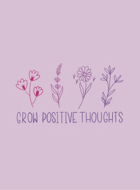 Grow Positive Thoughts Card placeholder