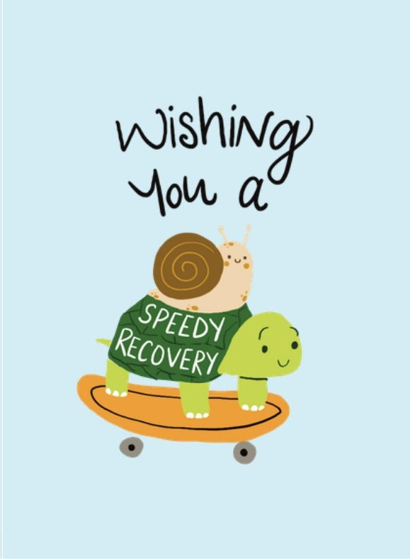 Speedy Recovery Turtle Card